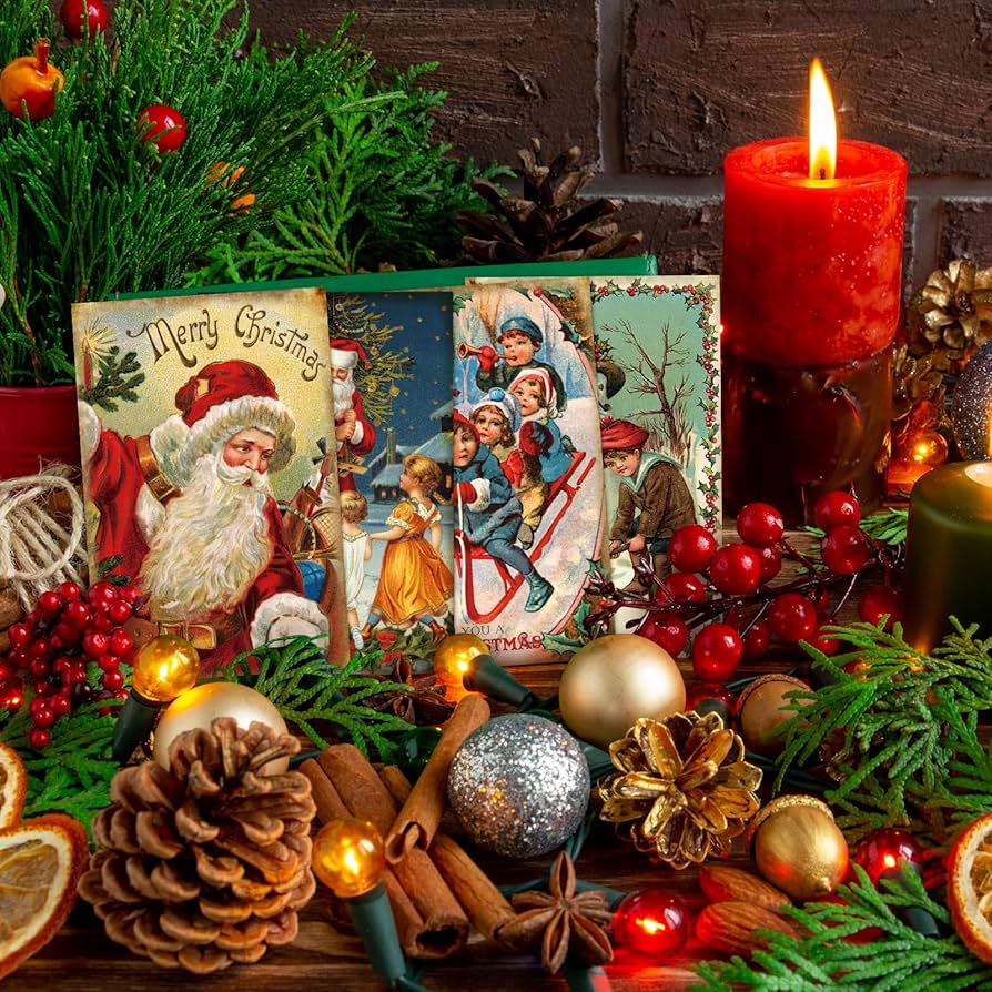 クリスマス Merry Christmas post card Amazon.com : Gift Boutique 60 Merry Christmas Postcards